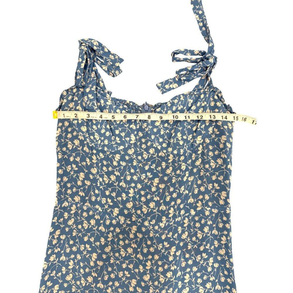 Reformation Blue Floral Midi Dress - Picture 6 of 10